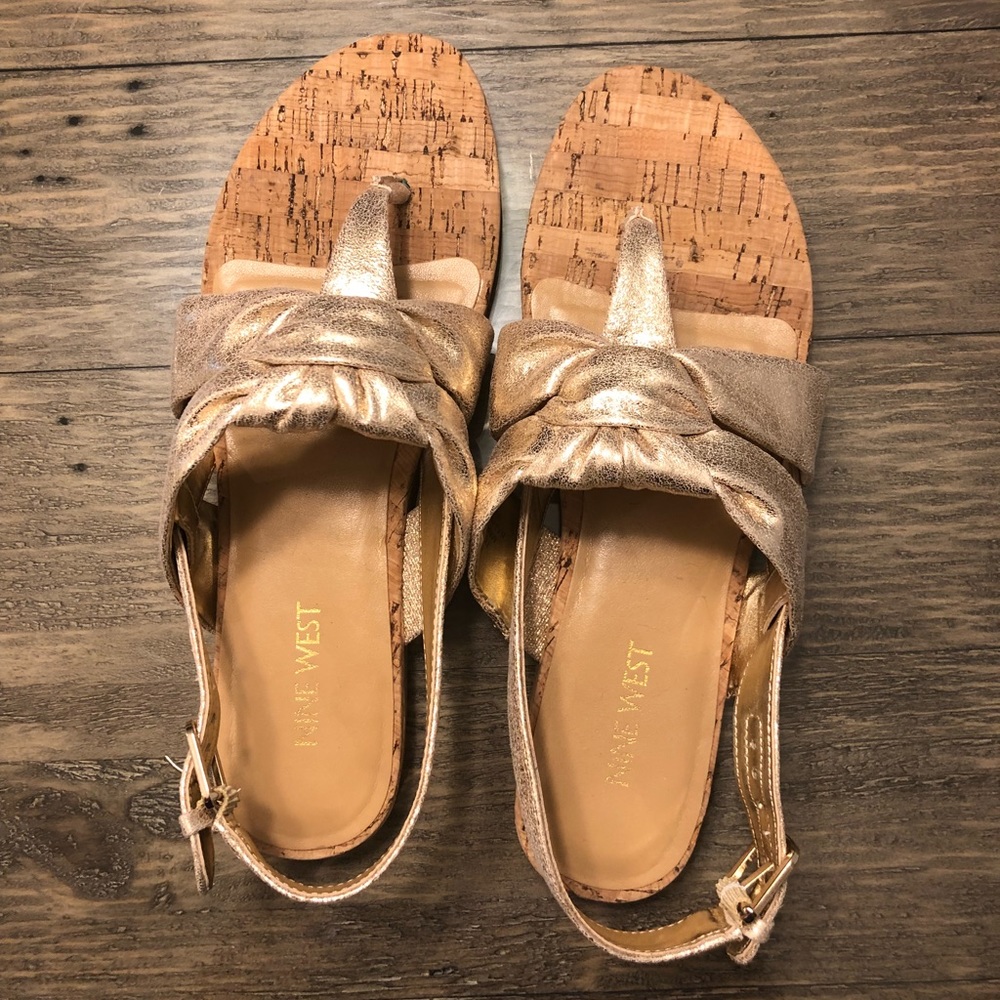 Gold sandals